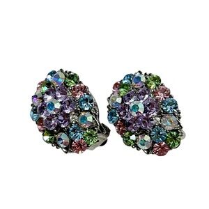 Elegant Multicolor Crystal Earrings